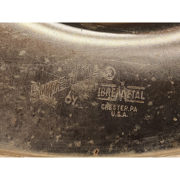 Vintage Superlite Aluminum Fibre-Metal Hard Hat Helmet with Liner 8 Rivet - USA - Picture 6 of 12